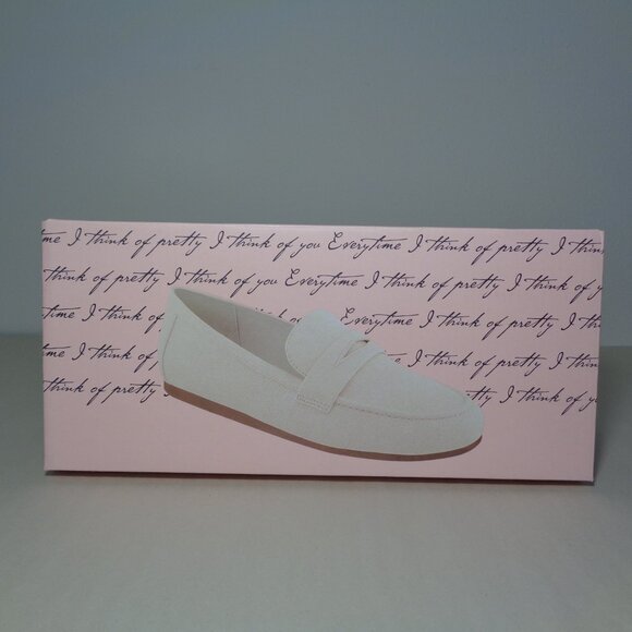 Kensie Size 6.5 M / YELENA / Cream / Canvas / Penny Loafers / New Women's Shoes - Picture 15 of 16